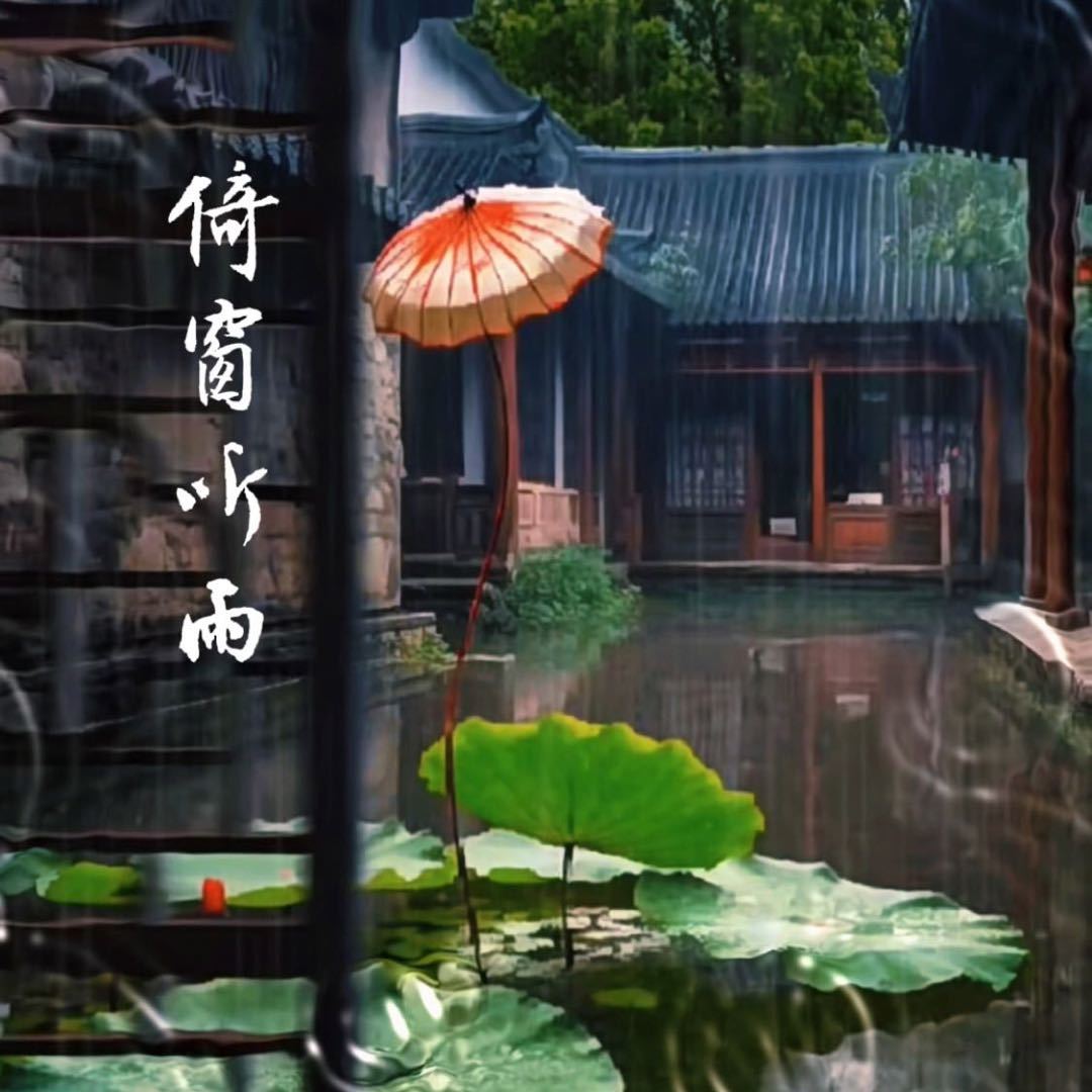 倚窗听.雨.