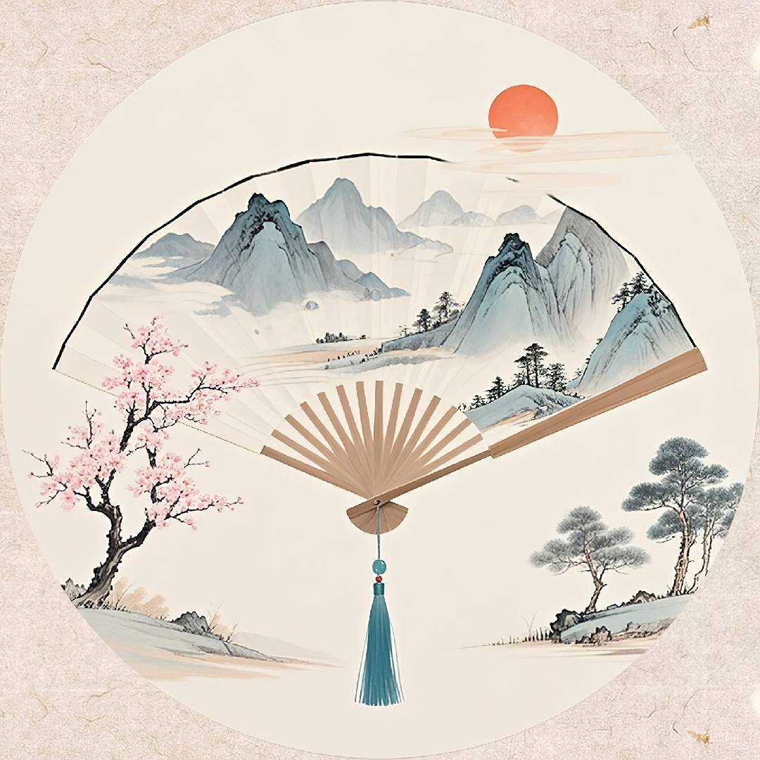 扇子有画