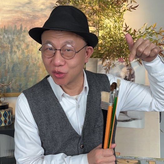 教画画的超人爷爷