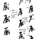蔷薇书法