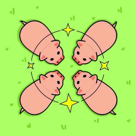 挪挪小猪 Logo