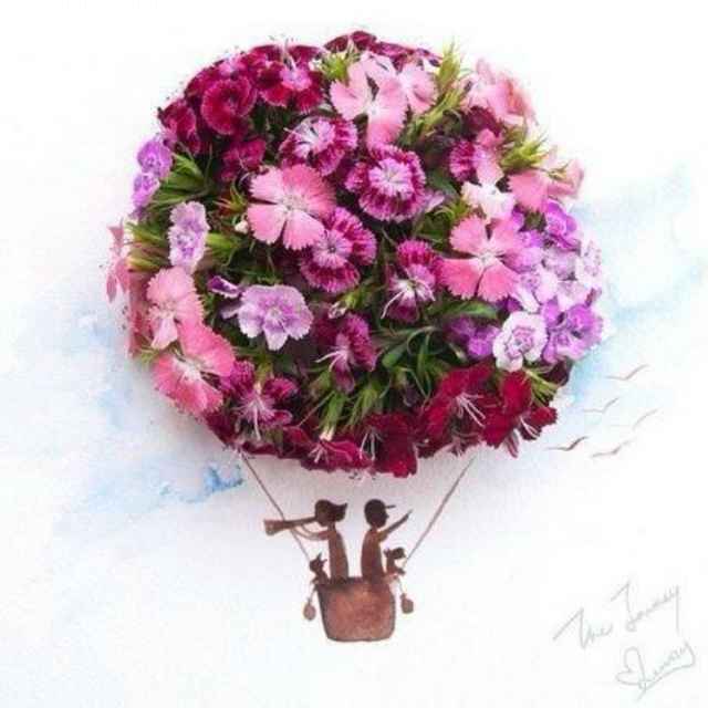 她的窗台繁花盛开