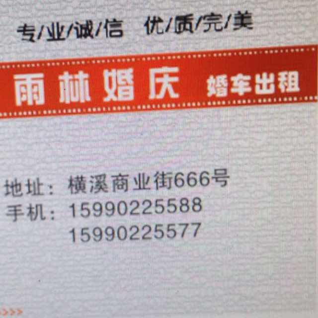 雨林婚车、婚庆