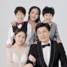 静姐强哥五口之家