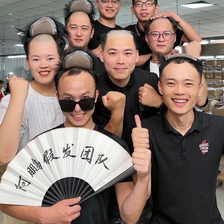 阿鹏假发团队供应链工厂