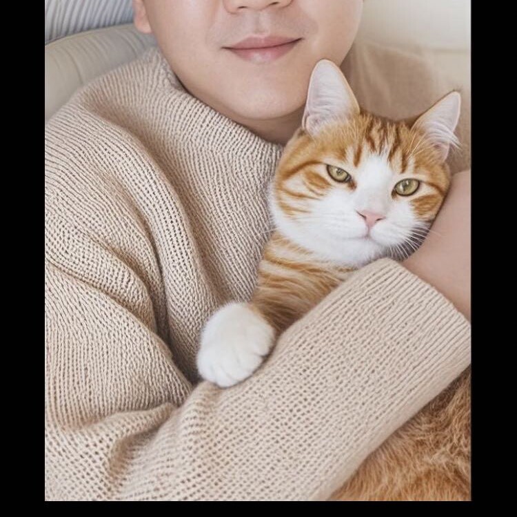 院子里的黄咪咪一家