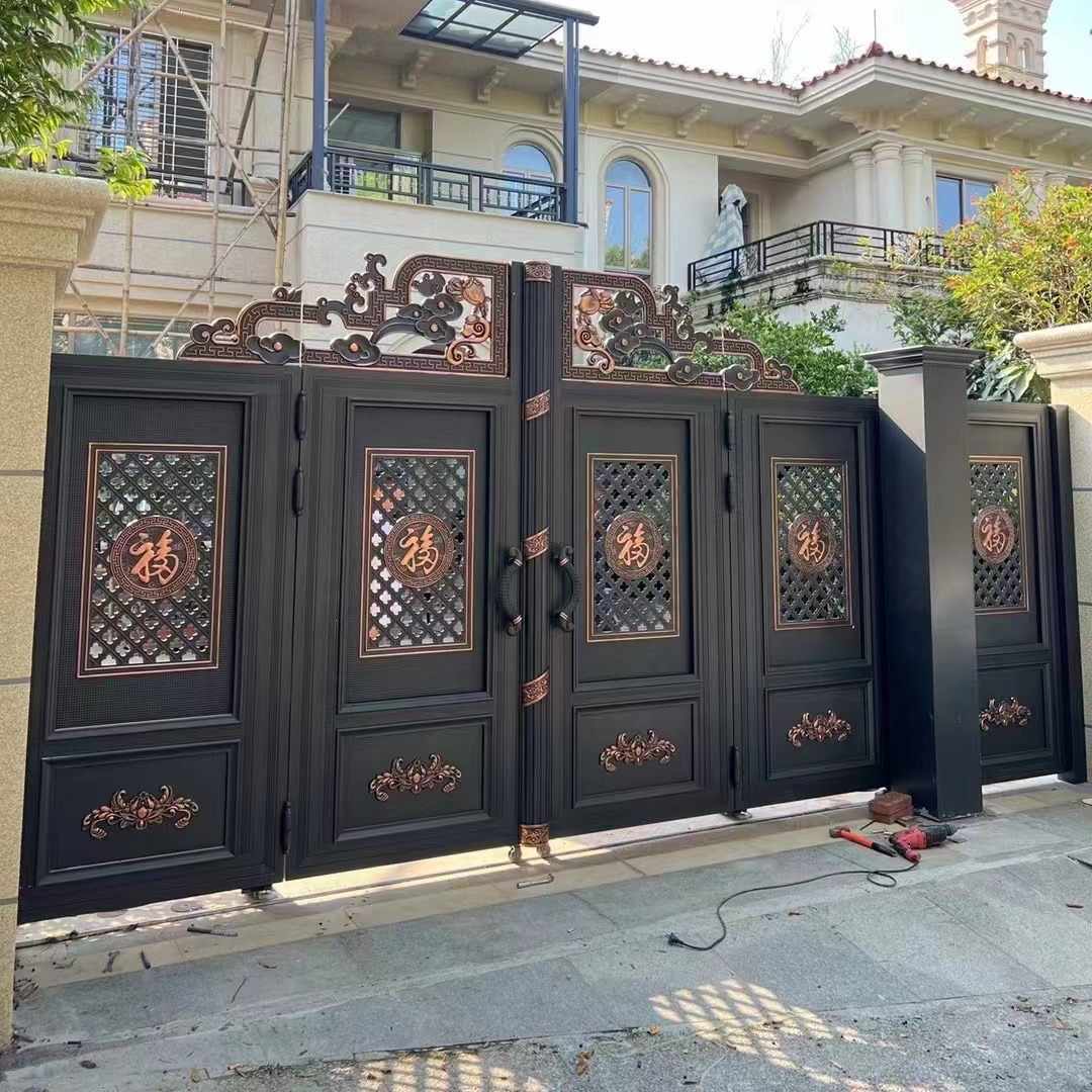 佛山堡时捷铝艺庭院大门定制厂家