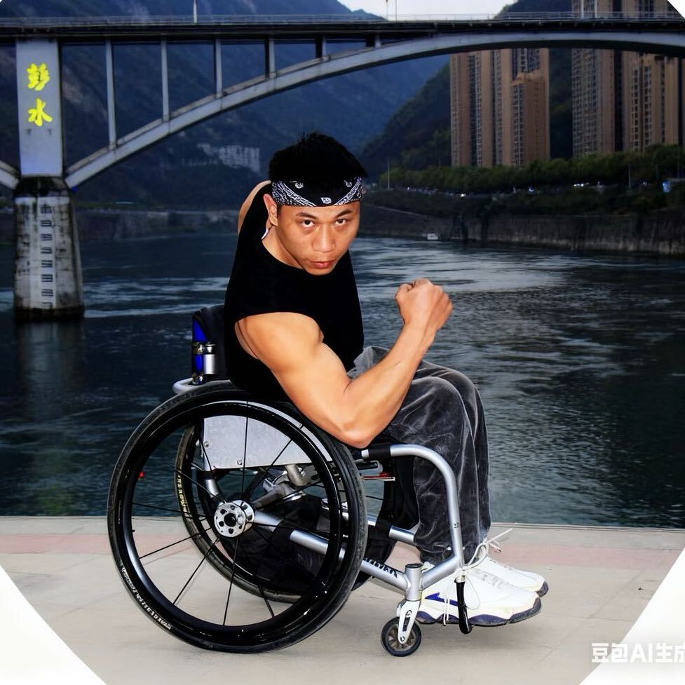 刘阿雄轮椅奔跑者