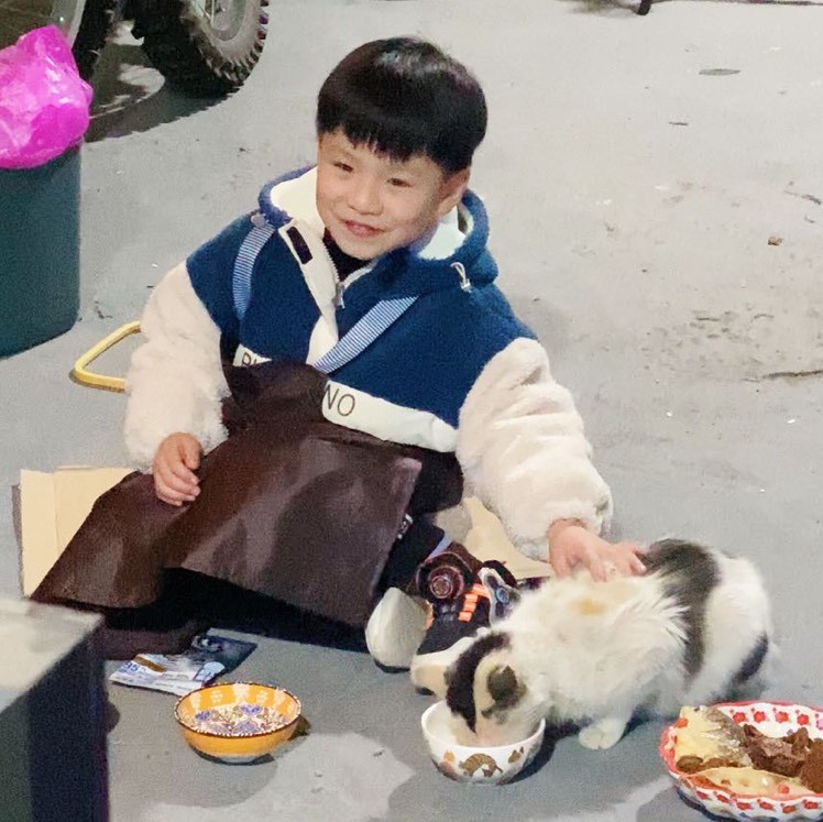 压岁钱养猫的小孩哥