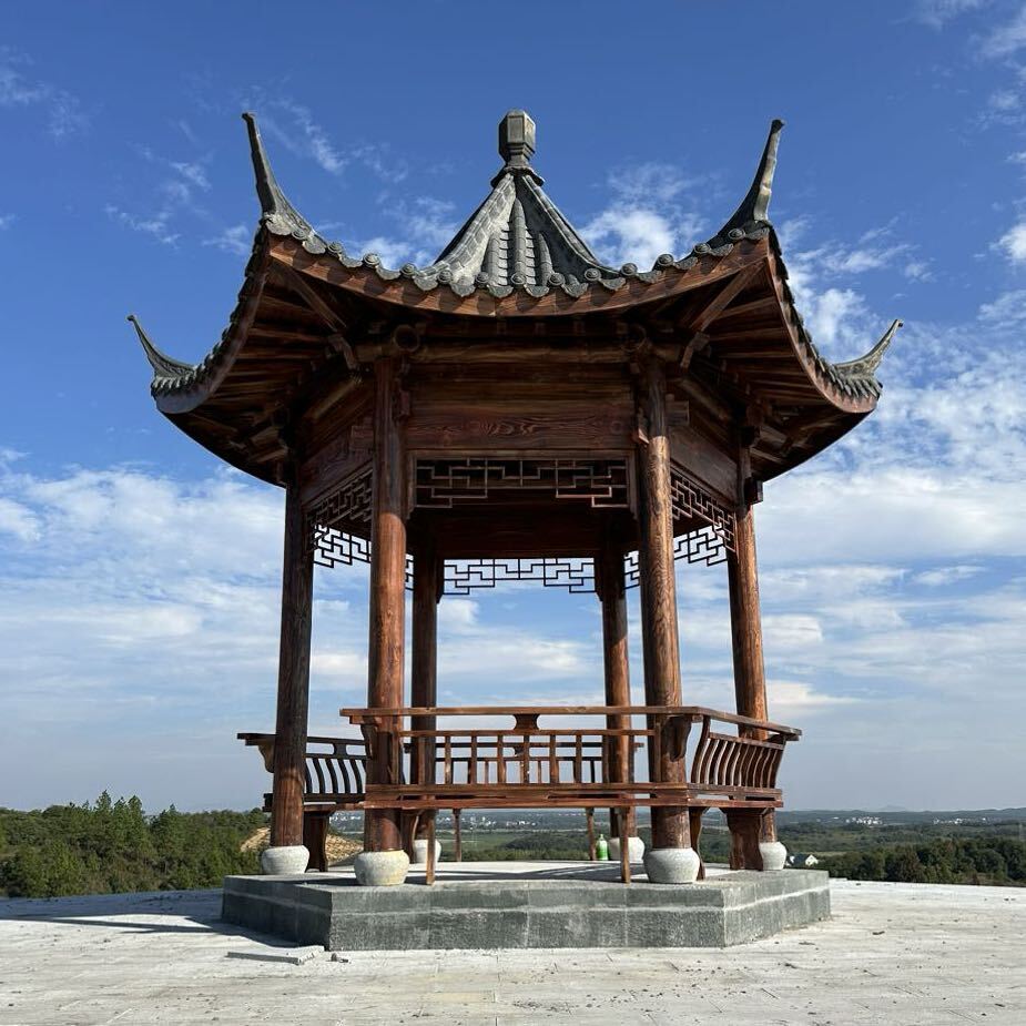 筑居凉亭长廊古建