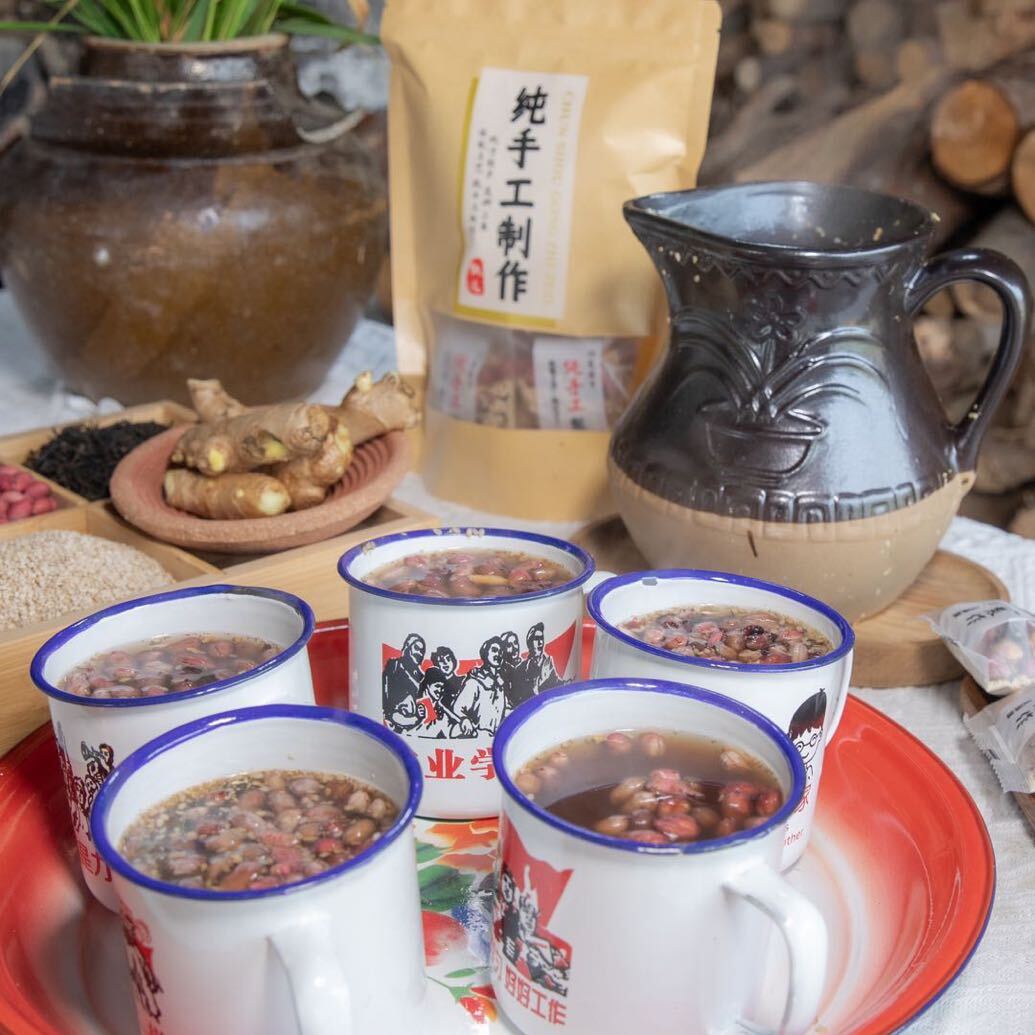 汨罗姜盐芝麻豆子茶