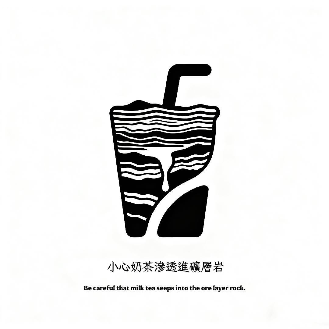 小心奶茶滲透進礦層岩