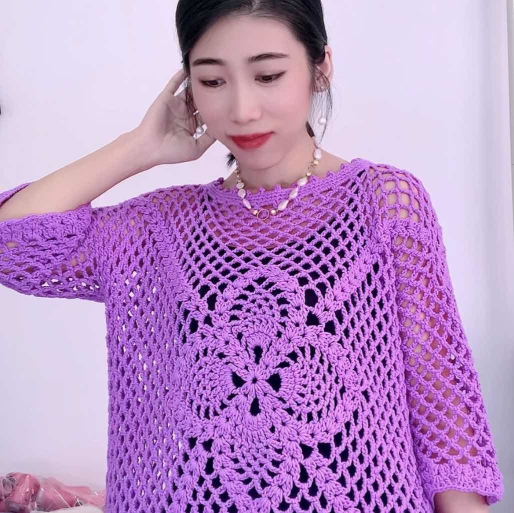 左手缘钩织