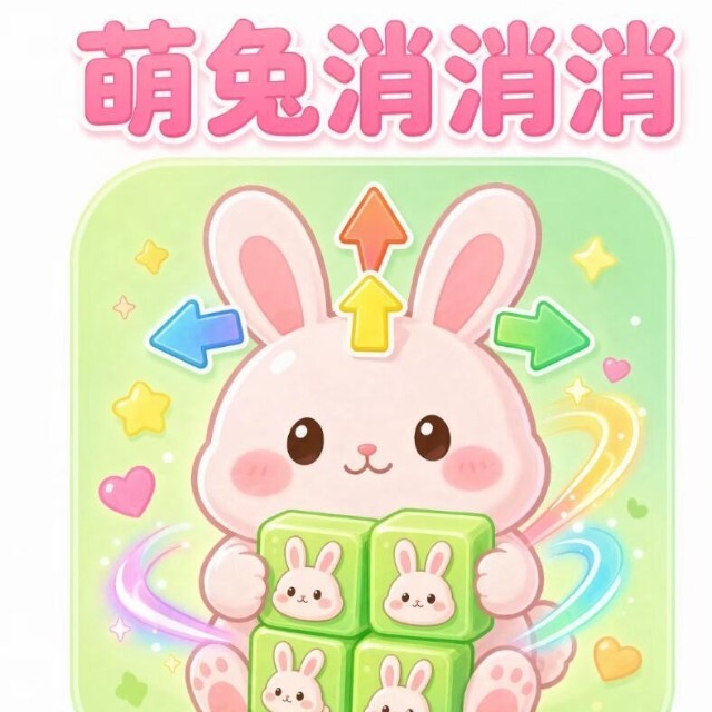 萌兔消消消图标