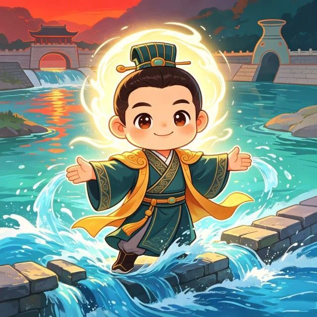 李冰治水图标