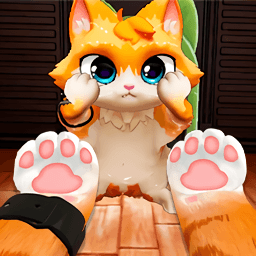 快乐的猫咪 Logo