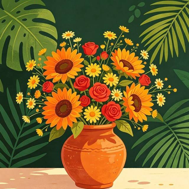 消花朵经典宣传图