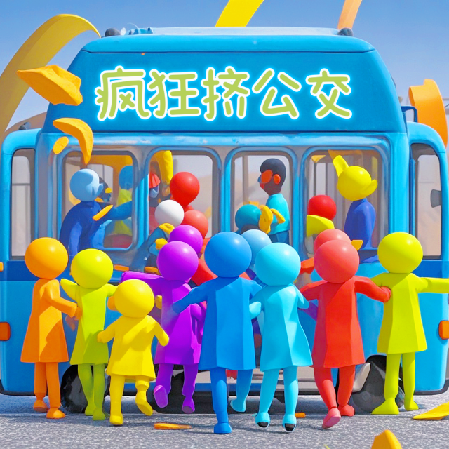 疯狂挤公交