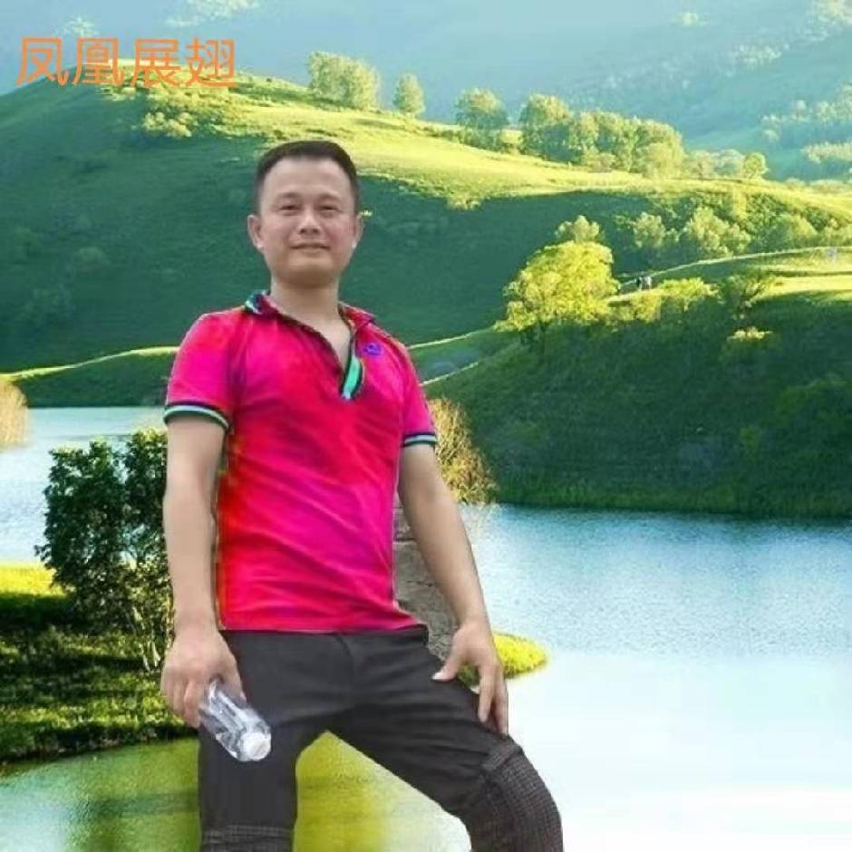 寒潭鹤影