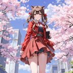 樱花女孩跑酷之星游戏