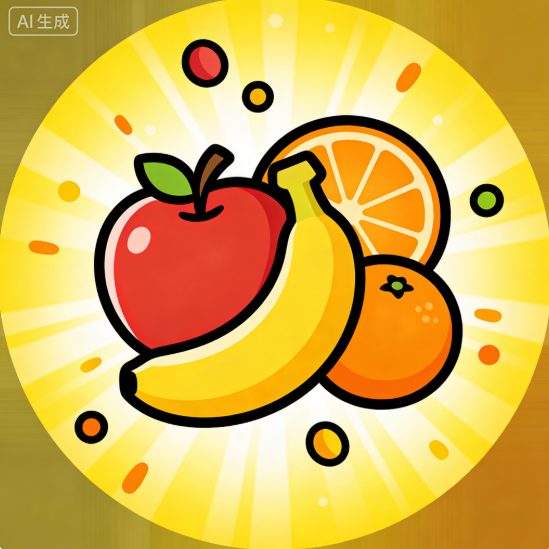 水果下落合成宣传图