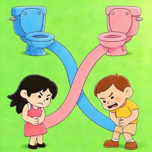 画线找到厕所