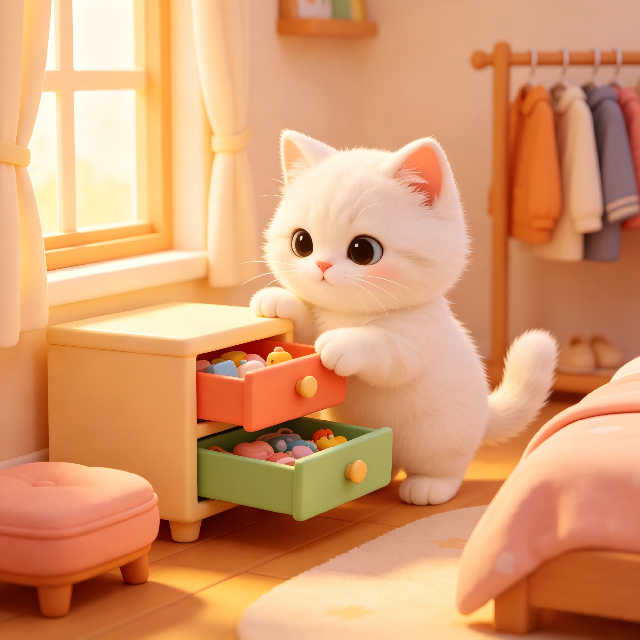 猫咪爱收纳图标