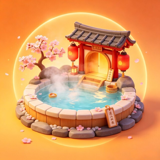 休闲娱乐汤泉馆游戏图标