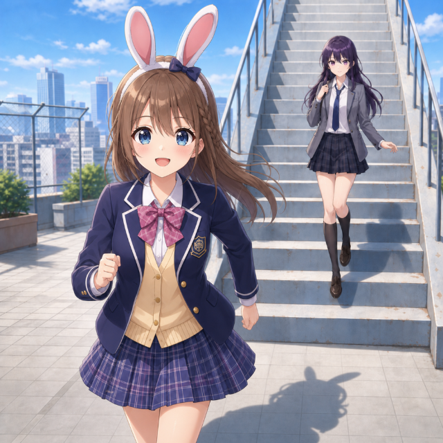 樱花跑酷少女闯关