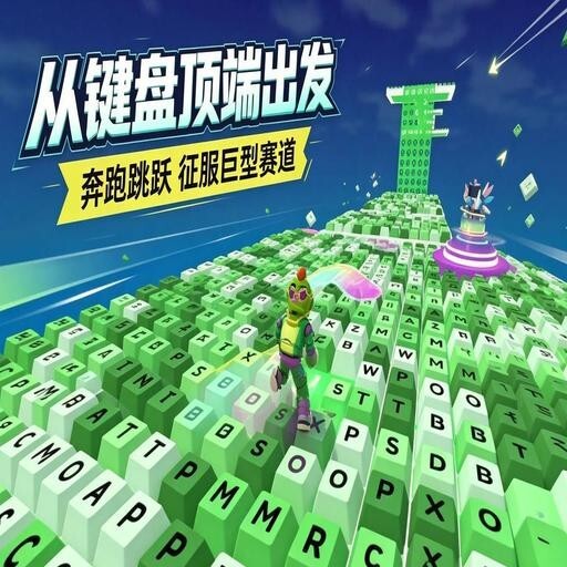 键盘跑酷宣传图