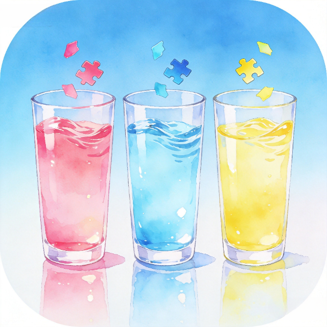 水色拼图宣传图