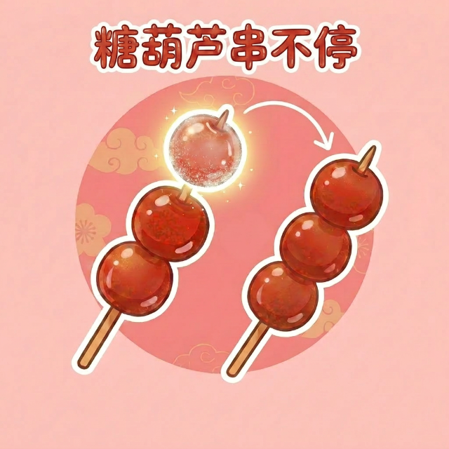 糖葫芦串不停图标
