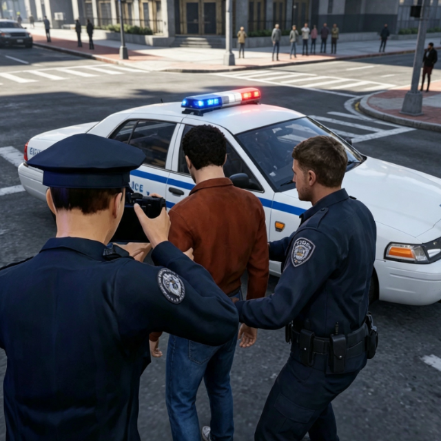 警察抓坏人