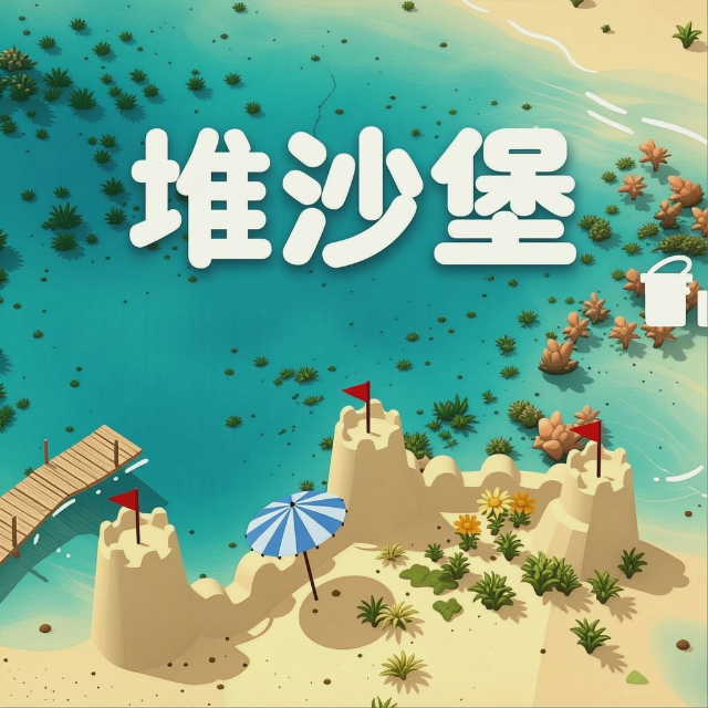 堆沙堡