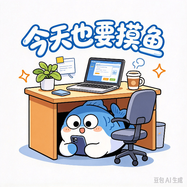 今天我要摸鱼宣传图