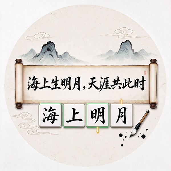 偏旁拼诗卷图标