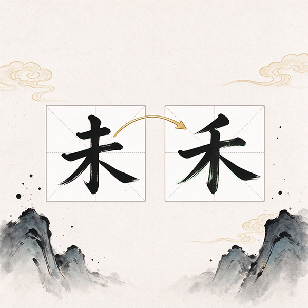 一笔改汉字宣传图