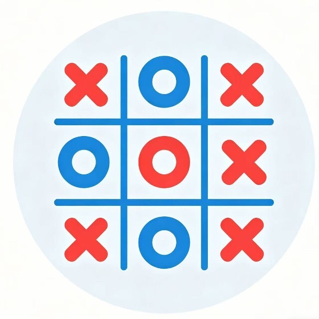 圈叉井字棋宣传图