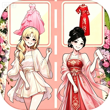 女生变装安静书宣传图