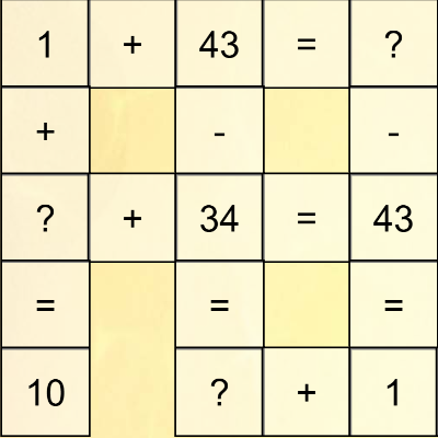 烧脑数学交叉填字宣传图