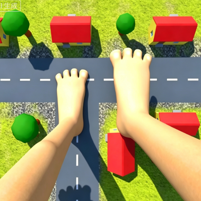 模拟巨人大脚破坏