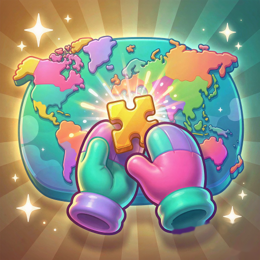 地图拼图图标