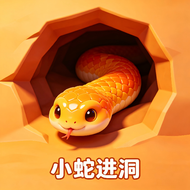 小蛇进洞图标