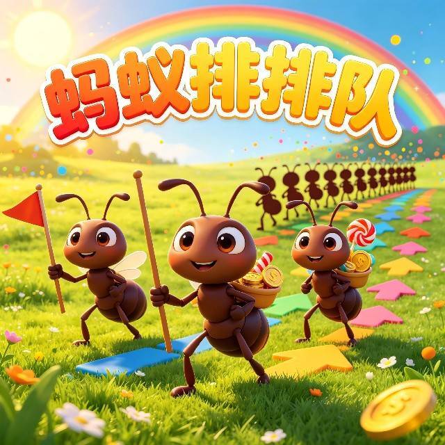 蚂蚁排排队图标