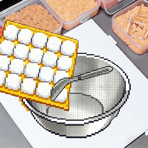 霉豆腐拼豆制作
